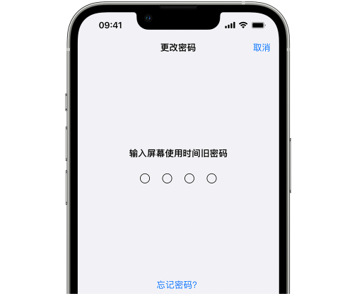 云梦iPhone屏幕维修分享iPhone屏幕使用时间密码忘记了怎么办 