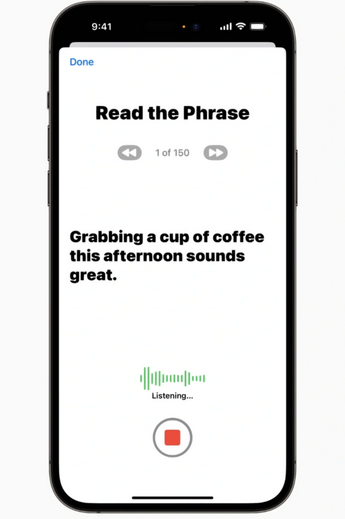 云梦apple维修站分享iPhone在15分钟内可学会并模仿你的声音