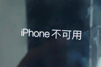 云梦苹果服务网点分享锁屏界面显示“iPhone 不可用”如何解决 